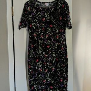 Floral Lularoe Julia Dress Size Medium